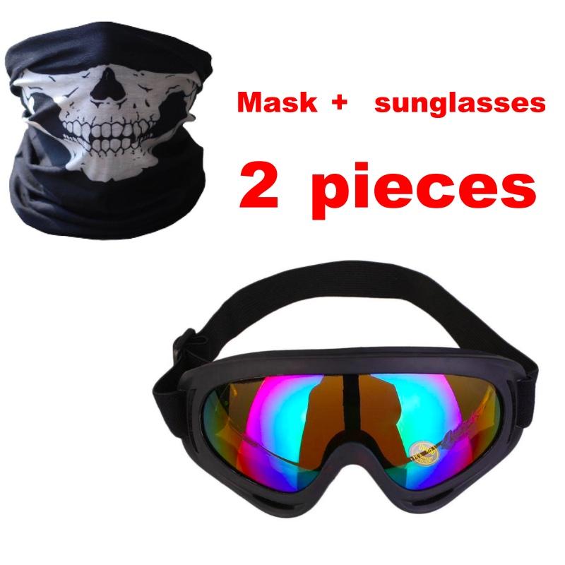 Motorcycle Sports Goggles Skiing Snowboard Anti-fog Lunette Moto Motocross Dustproof Air Gun Glasses UV400 Eyewear Goggles