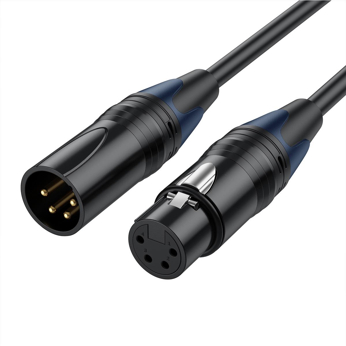

JUNSUNMAY 10m XLR Cable 4-Pin Male to Female Audio Adapter Extension Cord for Video Cameras/Stage Lights/Mixers Type A