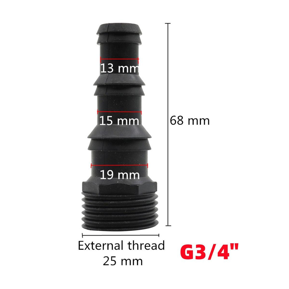 

Plastic Pagoda Nipple Connectors 1/2 5/8 3/4 Pipe Universal Joints 3/4 Male Thread Garden Spray Gun Quick Couplings 5/10Pcs 5Pcs