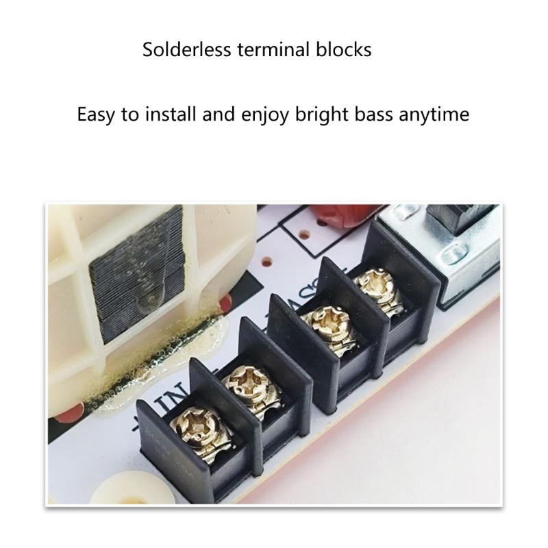 WEAH-83 400W Pure Bass Subwoofer Crossover Frequency Distributor Divider Speaker Audio Crossover Filter