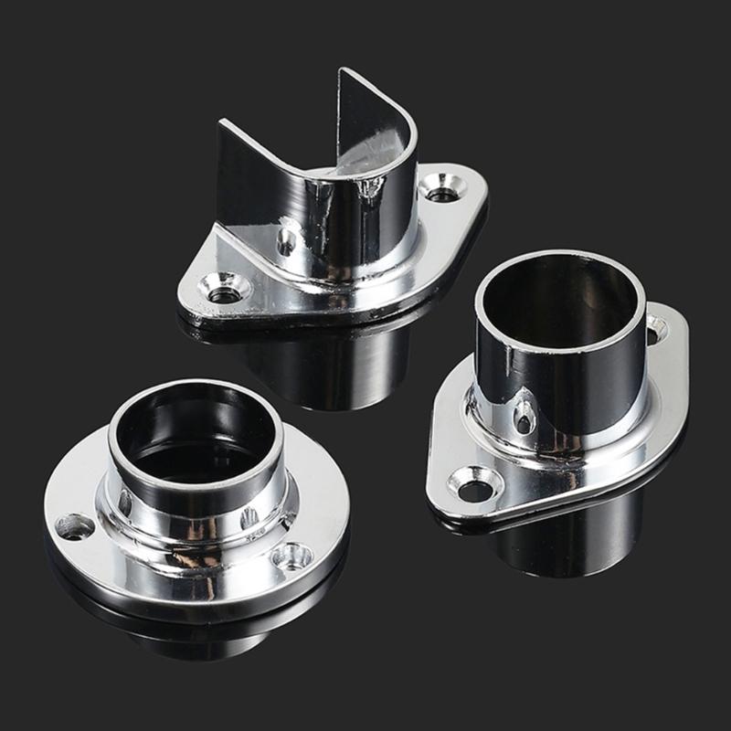 Closet Rod Sockets Wardrobe Bracket for Curtain Closet Rod Flange Socket set