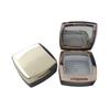 Matte Black Loose Powder Box with Mirror – 6g, Square Flip Cover, Transparent Cosmetic Container