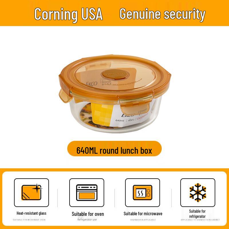 EKCO Corning Microwave-Safe Glass Food Containers