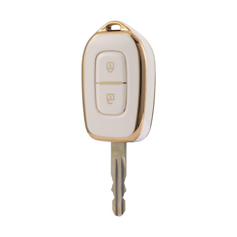 Stylish 2-Button Key Cover for Dongfeng Renault Koleos EX1.