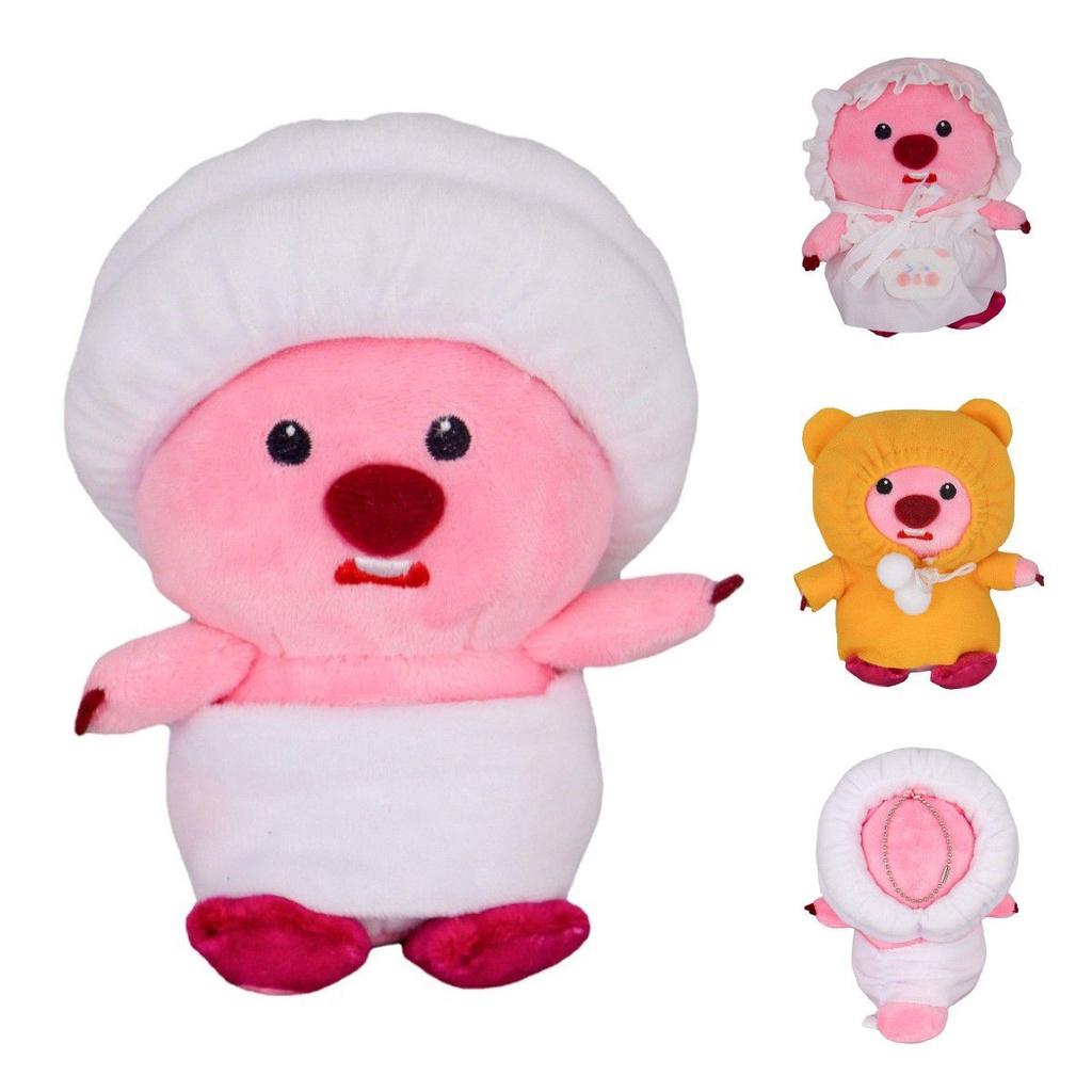 Weiches kuscheliges Loopy Pororo der kleine Pinguin Plüschtier Anhänger Schlüsselanhänger Weihnachtsgeschenk für Mädchen