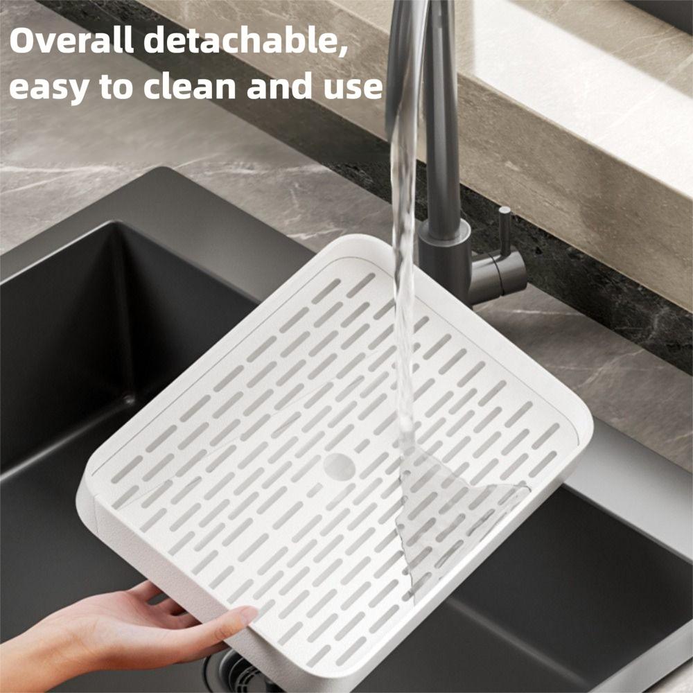 With Drip Tray Countertop Storage Rack Plastic + Carbon Steel Wine Glasses Holder  Bathroom