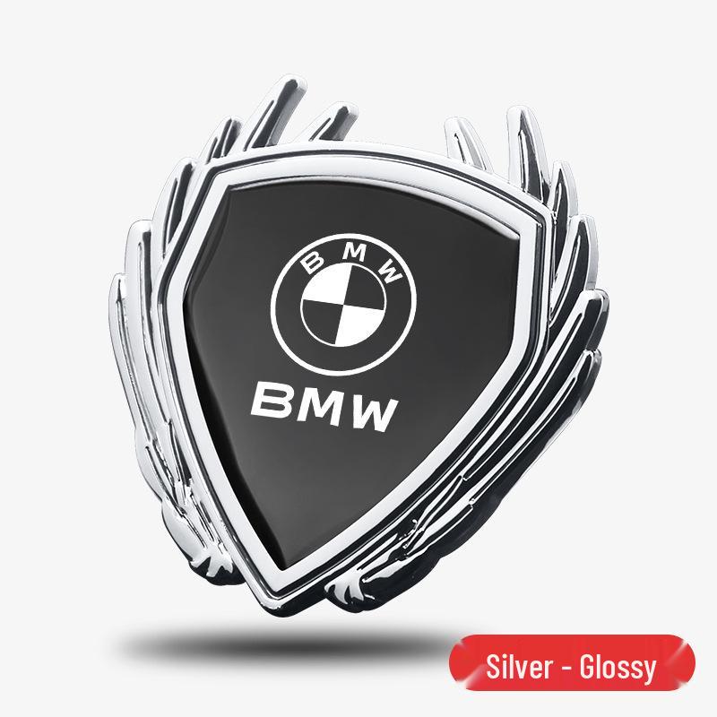 Emblematy BMW Serii 2: Metalowe Emblematy Skrzydła, Naklejki Dekoracyjne na Boczne Szyby do Modeli 225L, 225i, 220i.