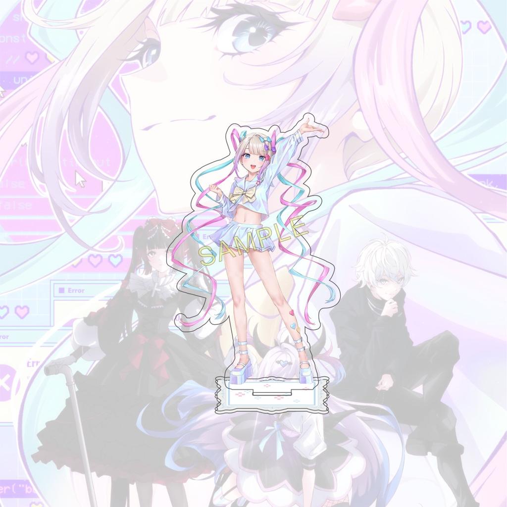 Anime NEEDY GIRL OVERDOSE 15 cm Acrylic Standing Figure Model Desktop Decoration Fan Collection Gift Keychain