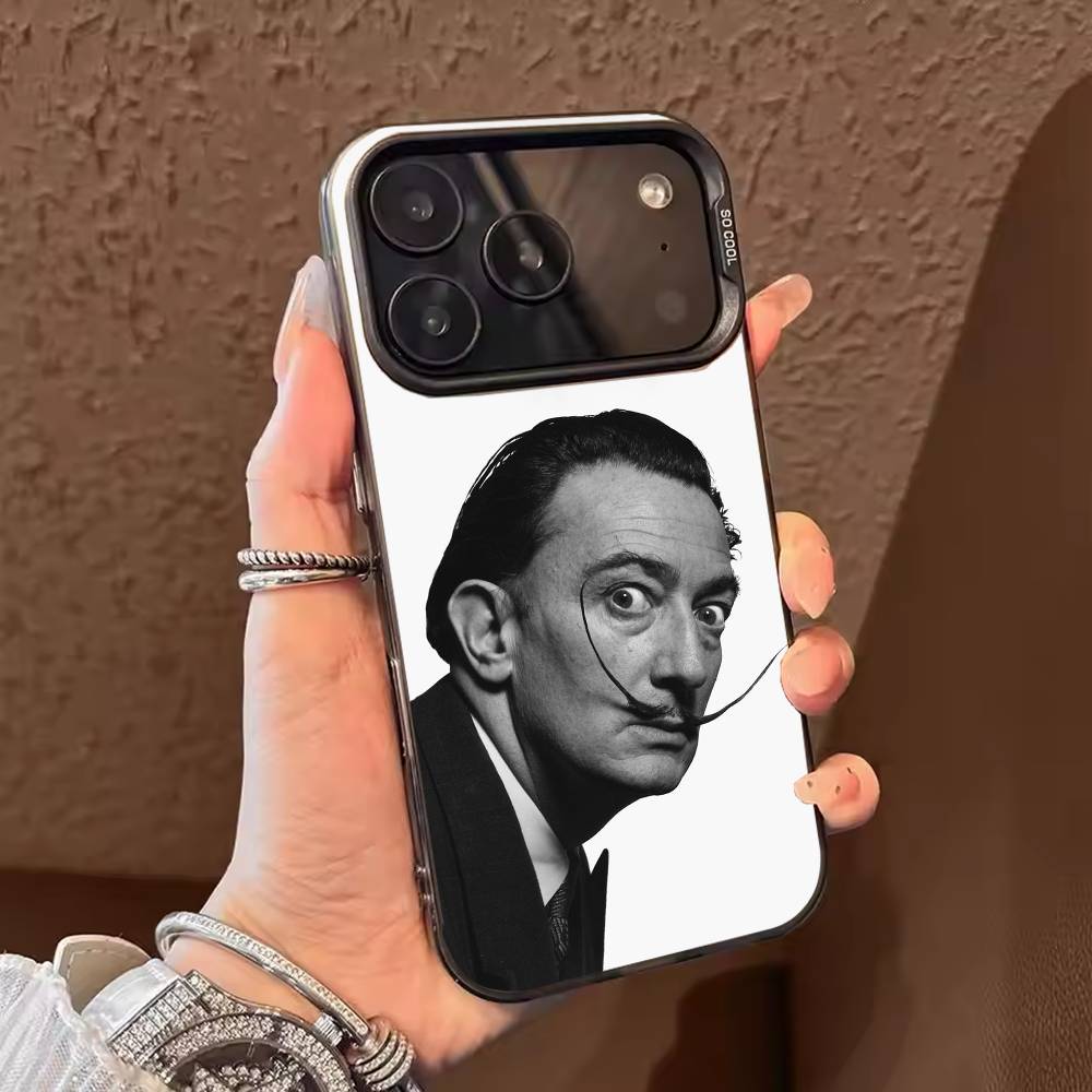 Artist S-Salvador Dalí  Phone Case For iPhone 17,16,15,14,13,12,11,Pro Max,Plus Candy Silver Cover