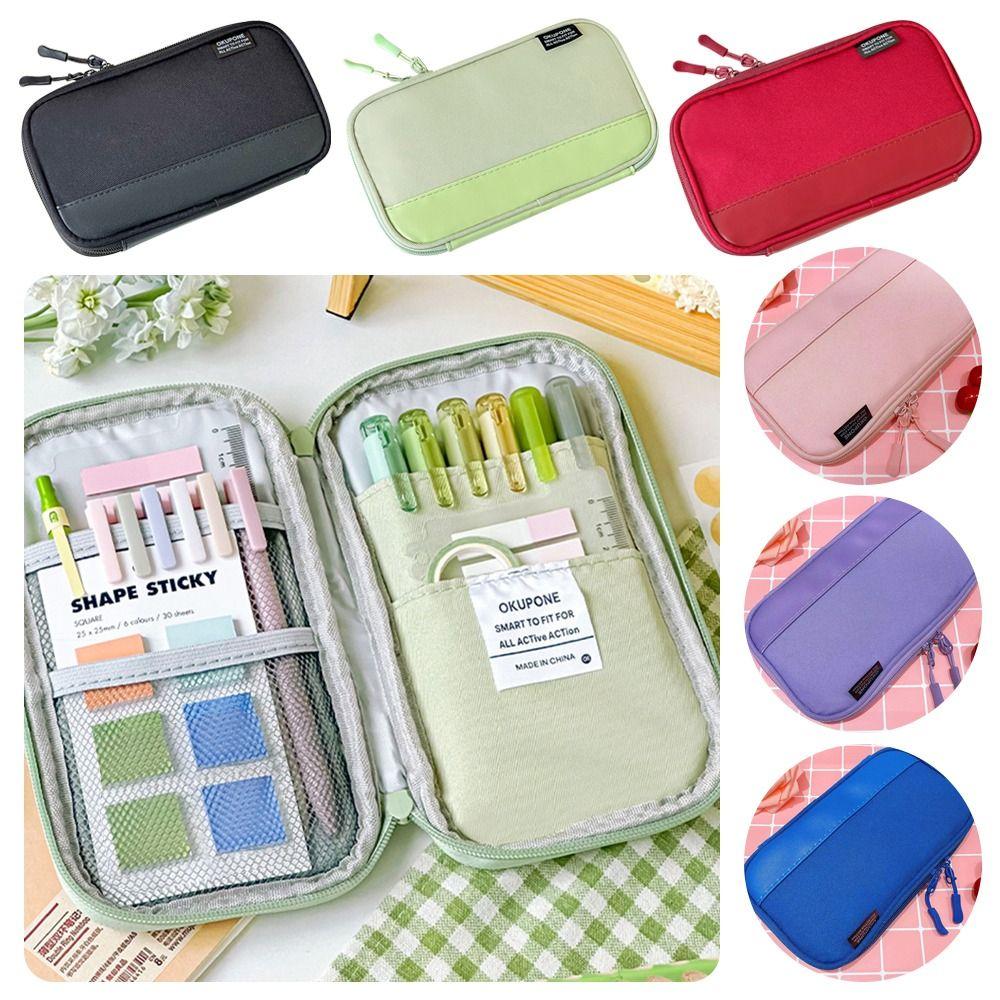 Ultra-thin Pencil Case Portable Stationery Pouch New Pen Bag Students Gift