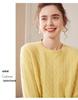 Women's Autumn/Winter Luxurious Loose Cable Knit 100% Cashmere Pullover Sweater