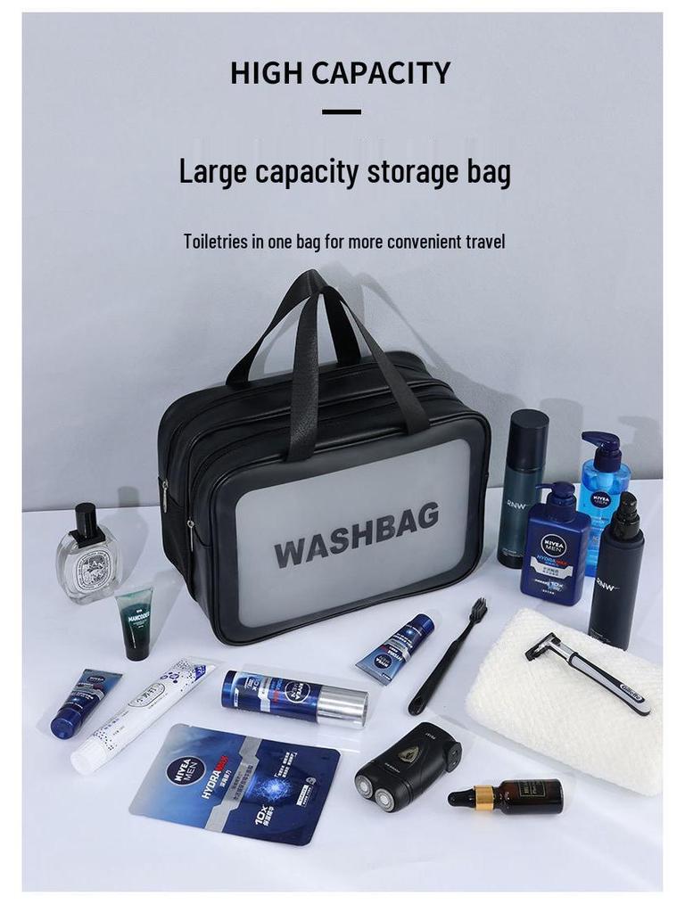 2025 Portable Travel Wash Bag for Dry and Wet Items