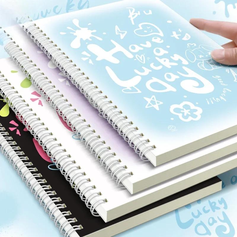 A5 Coil Notebook Graffiti Nice Big Notebook Cute Coil Notebook Student Notebooks and Journals Office Accessories Daily Planner
