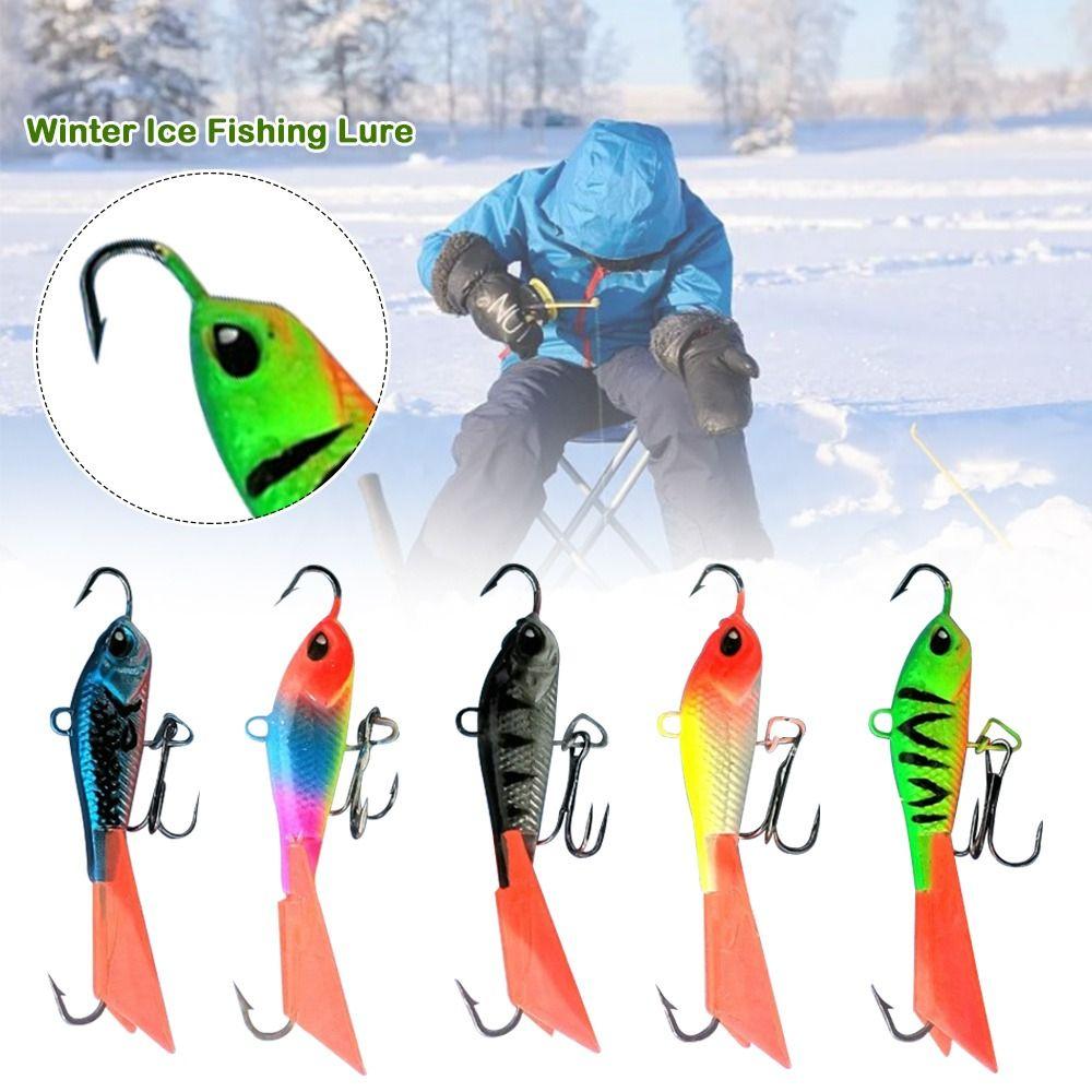 AD-Sharp Spoon Metal Lures 63mm/15g Ice Fishing Lure 2024 Winter Ice Fishing Lure Diamond