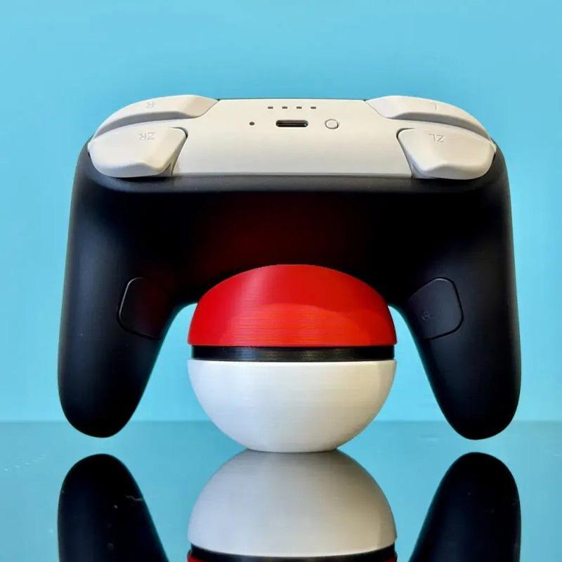 Pokmeon Poke Ball For PS5/XBOX/switch Pro Controller Bracket Universal Gamepad Mount Joystick Rack Game Controller Display Stand