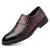 Leather shoes men's casual pointed wedding groom suit shoes galoshes 2025