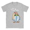 Men's Asterixes Speach Bubbles T Shirts Cartoon Obelixes 100% Cotton Tops Unique Short Sleeve Crewneck Tee Shirt Summer T-Shirt