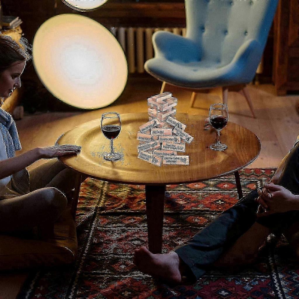 Stacking game for adults - romantic couple challenge