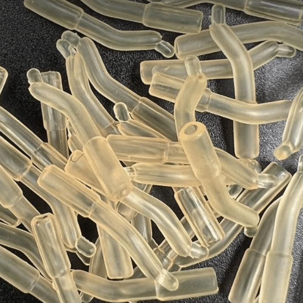 100PCS Rubber Fishing Bite Line Hose AntiTear Fishing Carp Hose  for Carp Coarse Fishing