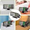 Led Digital Alarm Clock Projection Clock With 180°Rotatable Projector Mirror Large Screen Projection Clock For Home Office Table