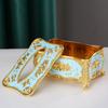 European Style Tissue Box Holder Light Luxury Tissue Dispenser Napkin Holder  Restaurants