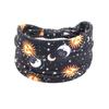 Star Moon Print Personality Pattern Wide Edge Headband Yoga Sports Fitness Headband Headband