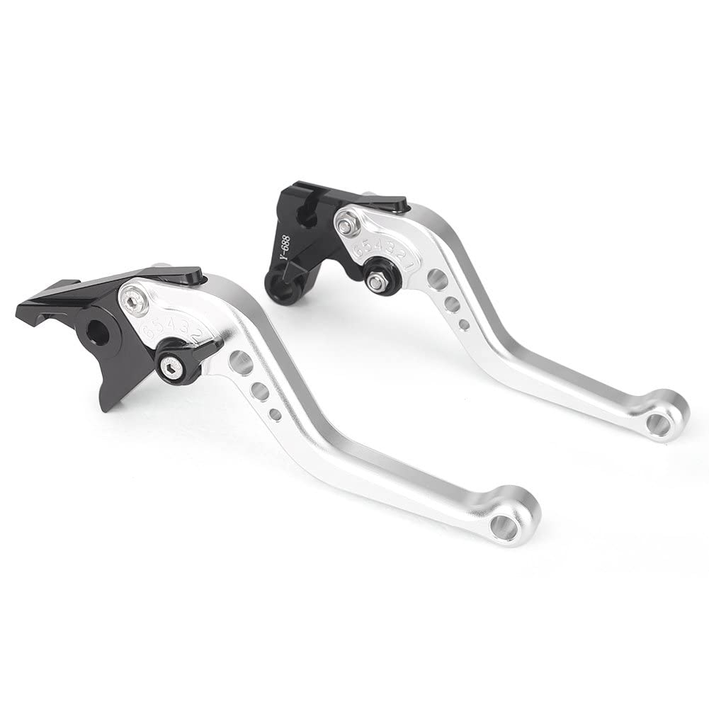 AL-mart Motorcycle Short Style Brake Levers Clutch Levers Levers Set 6 Levels Adjustable for Honda VTR1000F 1998-2005, CBF1000 2006-2009