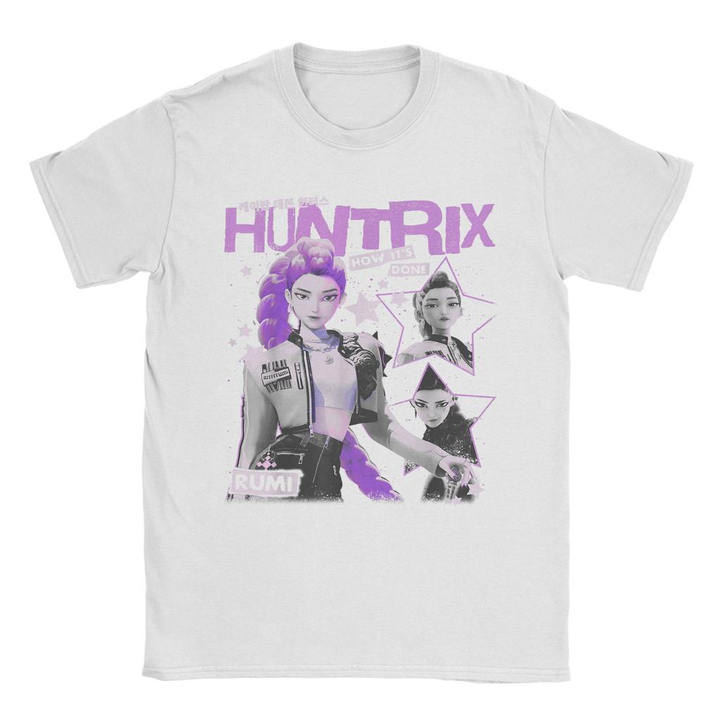 Funny Huntrix Rumi How It's Done Retro Poster Kpop Demon Hunters T-Shirts for Men Cotton T Shirt  Short Sleeve Tees Printed Tops