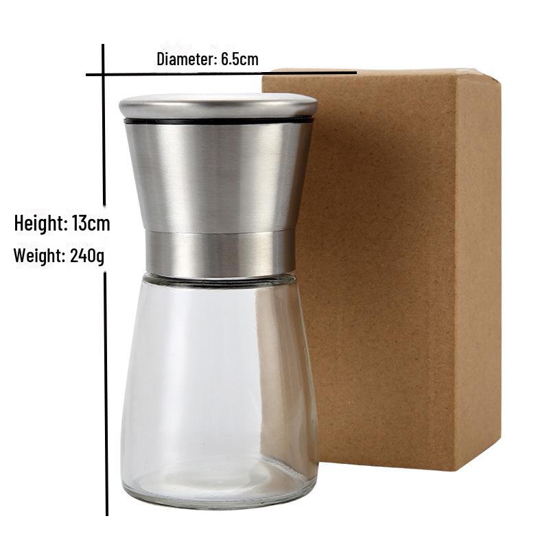 304 Stainless Steel Manual Pepper Grinder - Creative Kitchen Seasoning Bottle