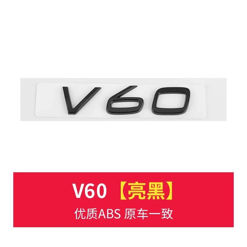 3D Chrome ABS Car Letters For Volvo XC60 XC90 S60 S80 S60L V40 V60 T5 T6 AWD Emblem Badge Logo Sticker Trunk Accessories