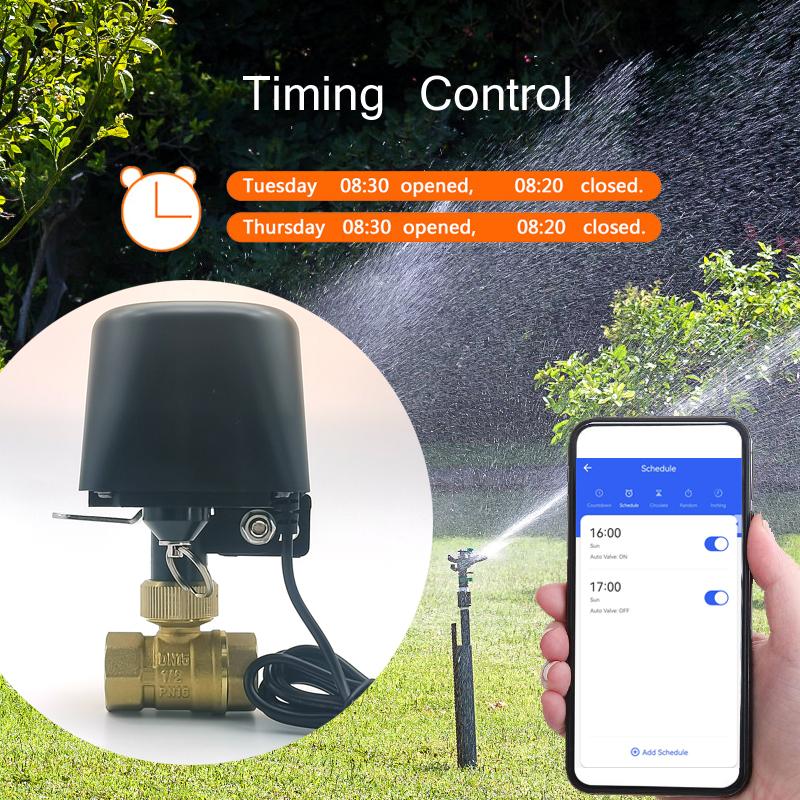 Tuya Zigbee WIFI Smart Water Valve DN15 DN20 DN25 Home Automation Control Faucet Timer Support Alexa Google Assistant SmartLife