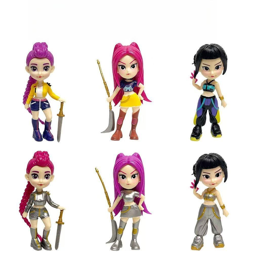 Anime Kpop Devil Hunter Blind Box Figures Disassembly Fun Blind Bag Small Statue Peripheral Model Desktop Decoration Gift