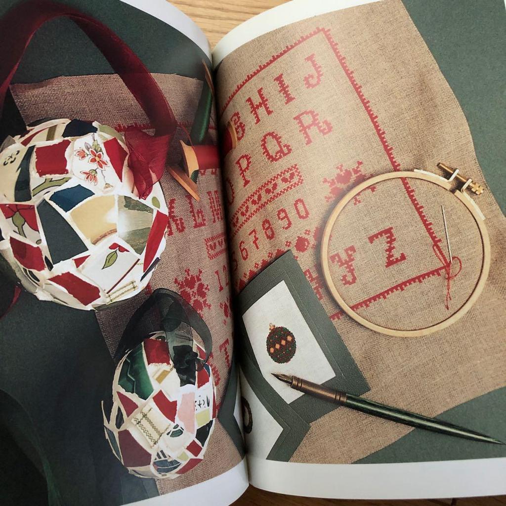 [USED] Cross stitch pattern book alphabet Noel French foreign book