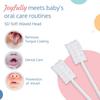 LuvLap Oral Care Disposable Mouth Swabs For Baby Tongue And Gum Cleaning, 3D Wave Gauze, 40 Pieces, Soft Paper Handle