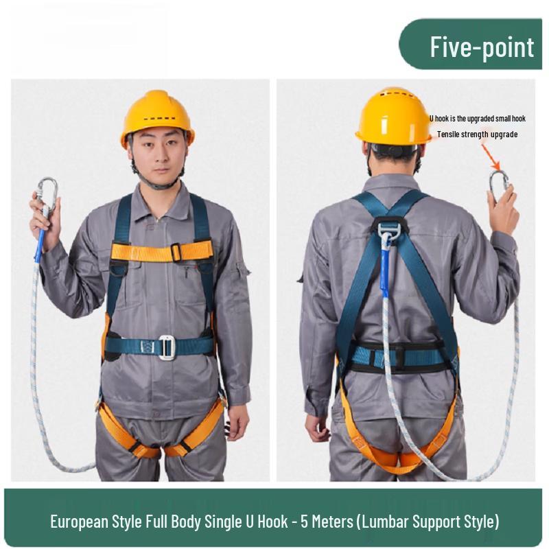 OLOMM Five-Point Safety Harness with Waist Protection