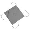 Galette de chaise - EDEN - 4 rabats - 40 x 40 cm - Gris souris - Polyester, moelleuse