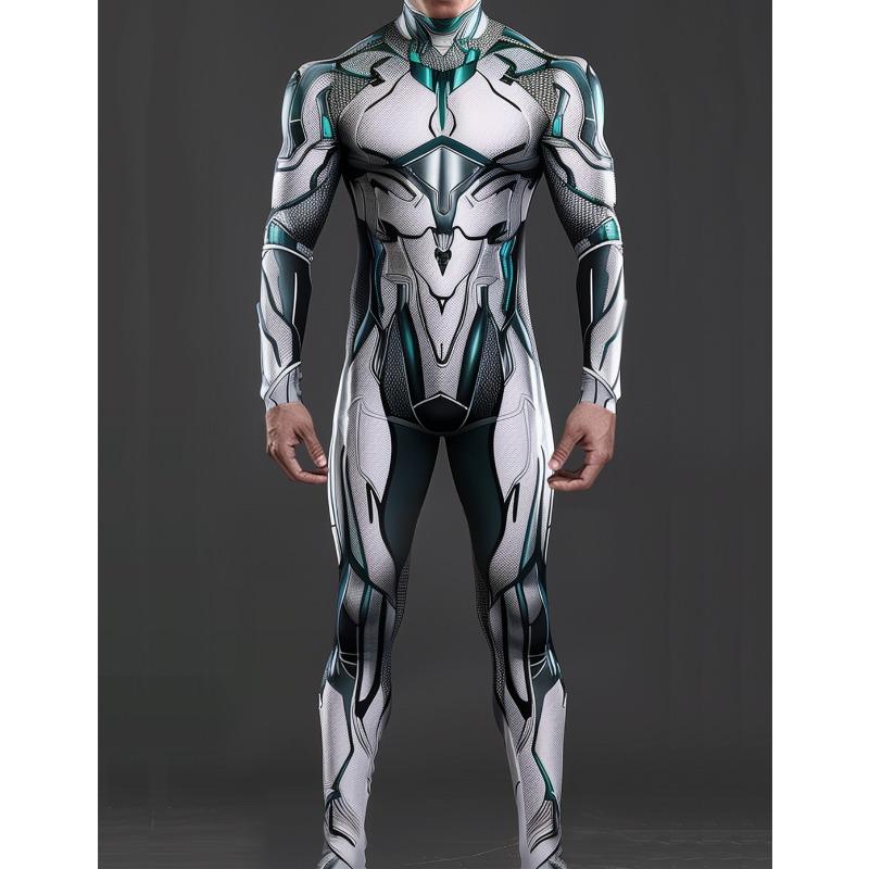 

Унисекс Киберпанк 3D цифровая печать Хэллоуин вечеринка ролевая игра наряд для женщин мужчин косплей костюм карнавальный комбинезон S