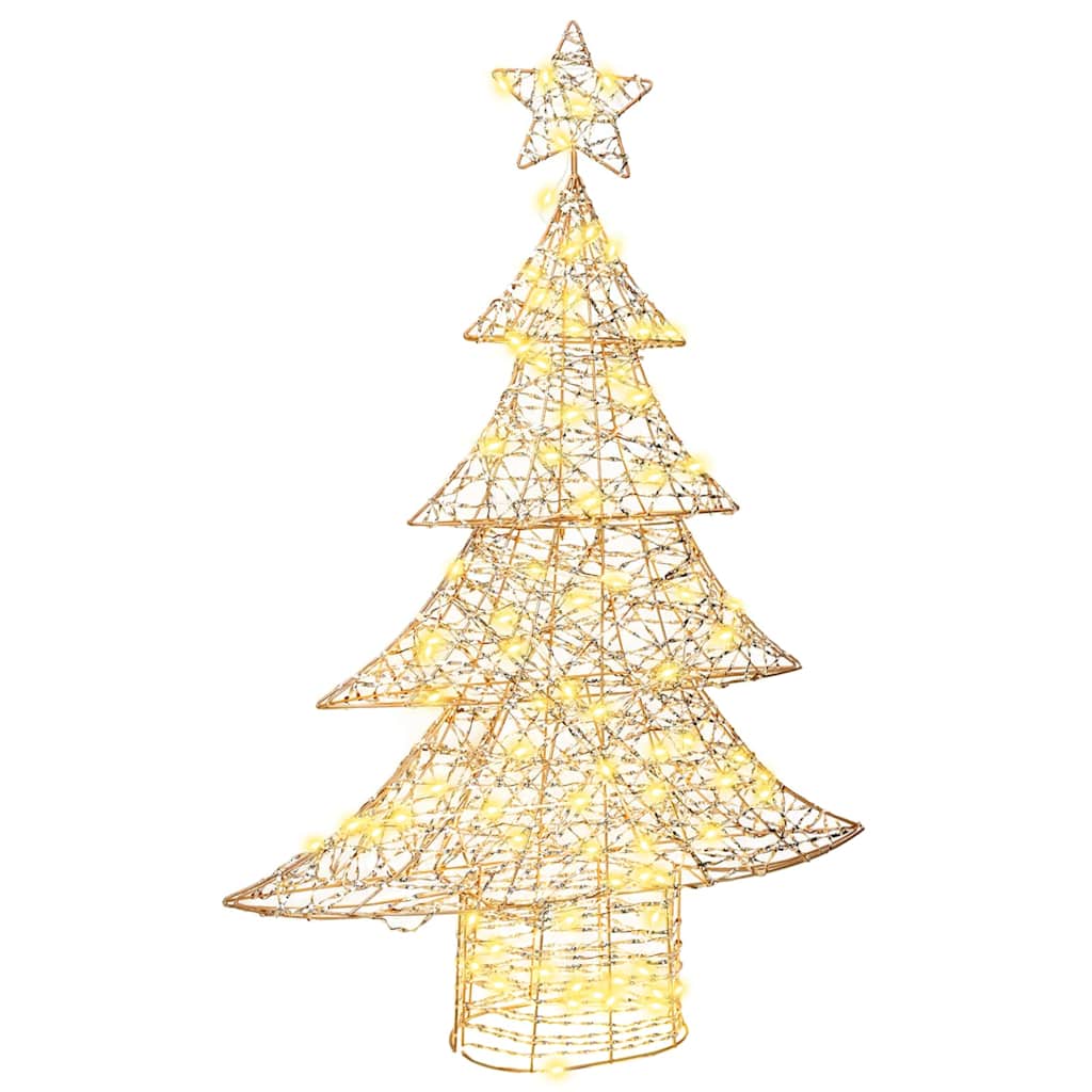 Christmas Tree with 120 Warm White LEDs 120.5 Cm PET