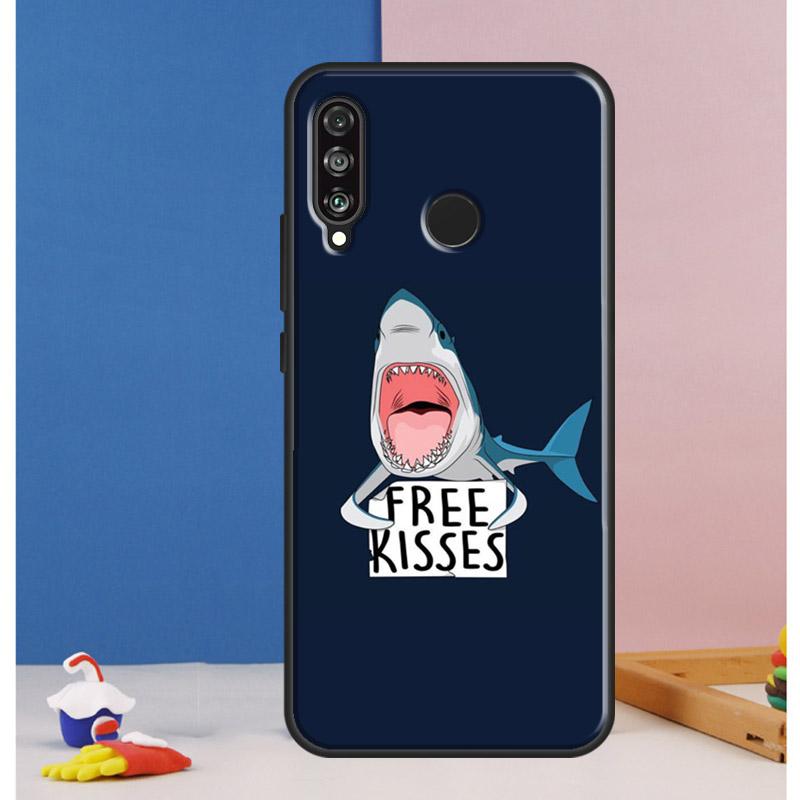 Ocean Shark Tooth Fish Case For Huawei Nova Y70 Y60 Y90 Y61 Y91 Y72 Y73 12s 12i 11i 8i 9 10 SE P30 P40 Lite P60 Pro