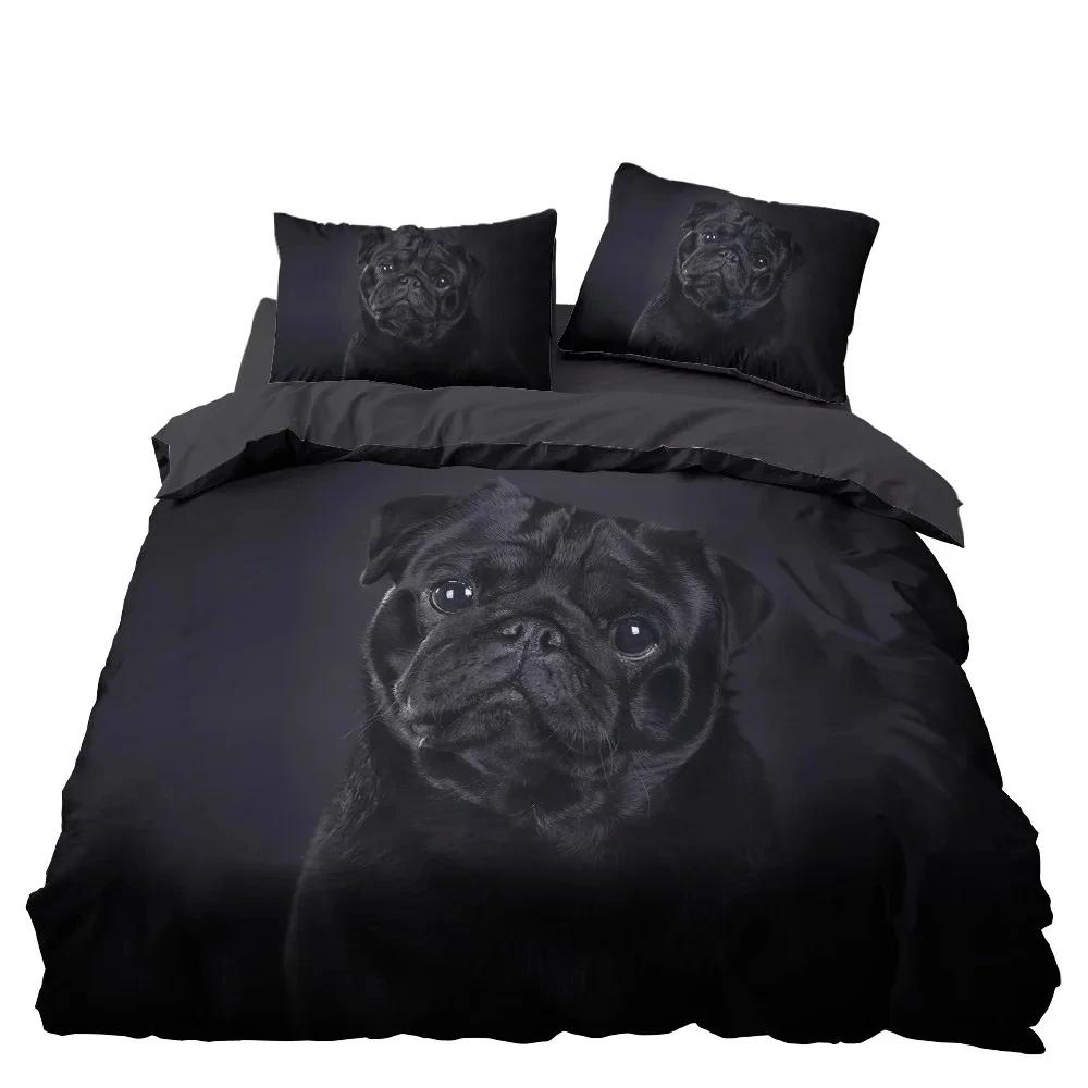 Dream NS Dog Cat Bedding Set Home Textiles Duvet Cover Set Bedclothes 2/3PCS Bedding Set Twin Single Boys Adult New Year Gift