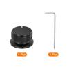 uxcell Universal Volume and Tone Control Knob with Arrow Indicator for Black 1/4" (6mm) Guitar, 4/5" (34x20mm)