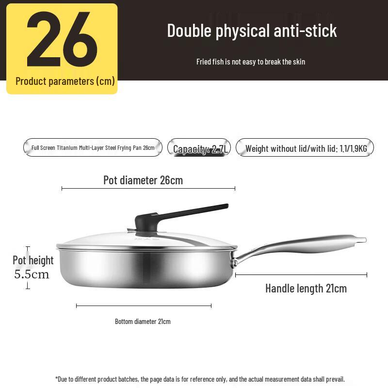 Титановая антипригарная сковорода Chuidahuang