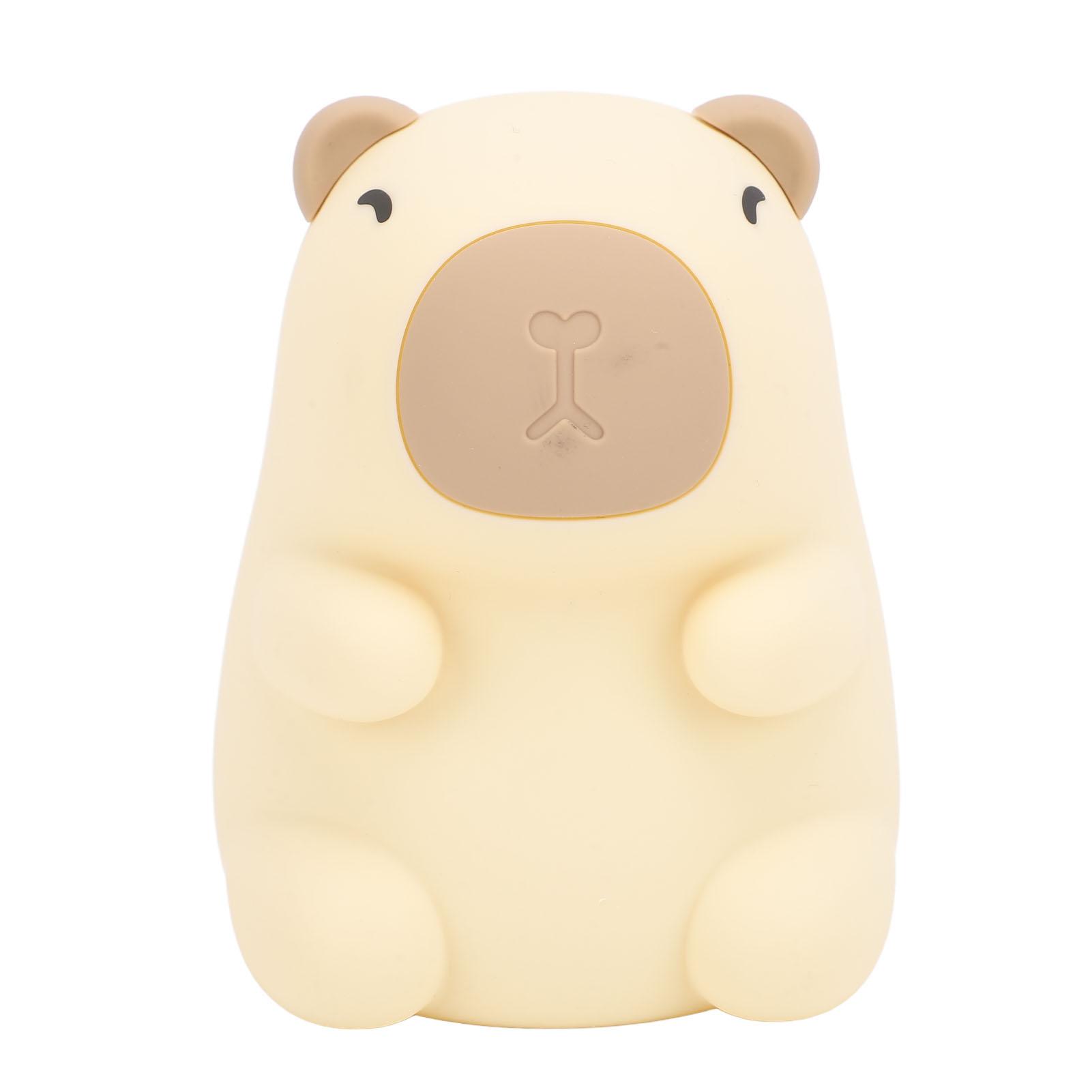 

Capybara Night Light Color Changing Kids Rechargeable RGB Animal Nursery Lamp Birthday Gift to Boys Girls