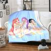 1pc Winx Club FashionCartoon Blanket,Portable Throw for Travel , All-Season Cozy Blanket,Ideal Gift for Christmas, BirthdaysPB065
