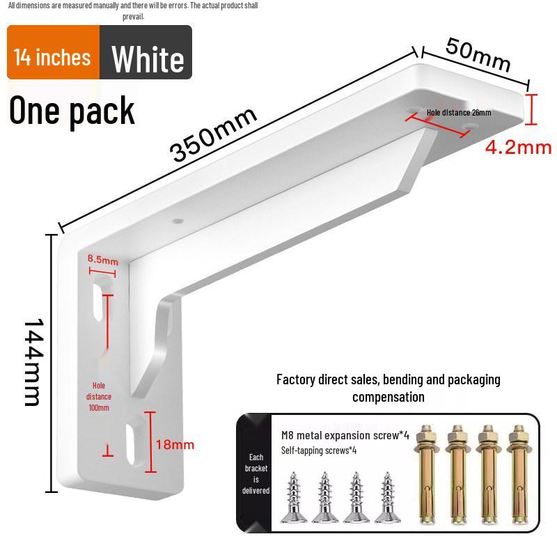 Heavy Duty Stainless Steel Right Angle Wall Shelf Bracket