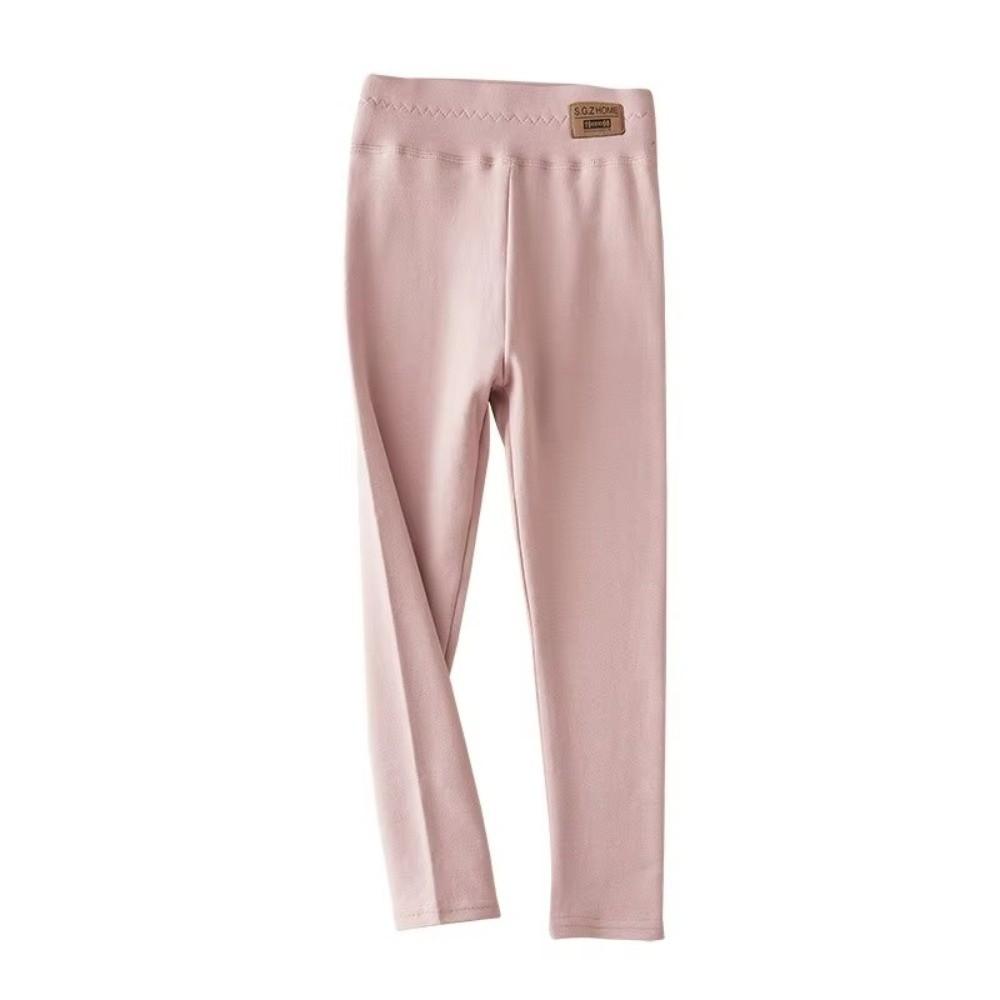 Solid Color Stretchy Tights Soft Kids Bottoms Korean Style Long Pants  For Girls