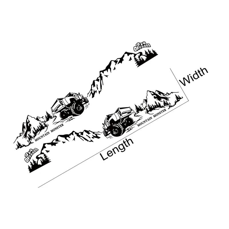 Car Sticker 4X4 Off Road Mountain Decal For Ford F150 Toyota Hilux Isuzu Dmax Dodge RAM Chevrolet Silverado Auto Accessories