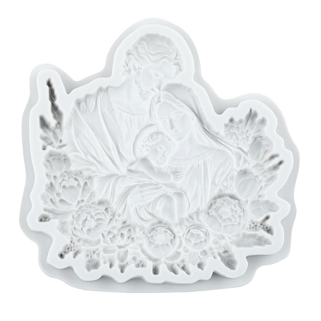 Jesus Silicone Mold Jesus Family Fondant Molds Cake Decorating Tools Cupcake Topper Candy Resin Clay Chocolate Gumpaste Mold