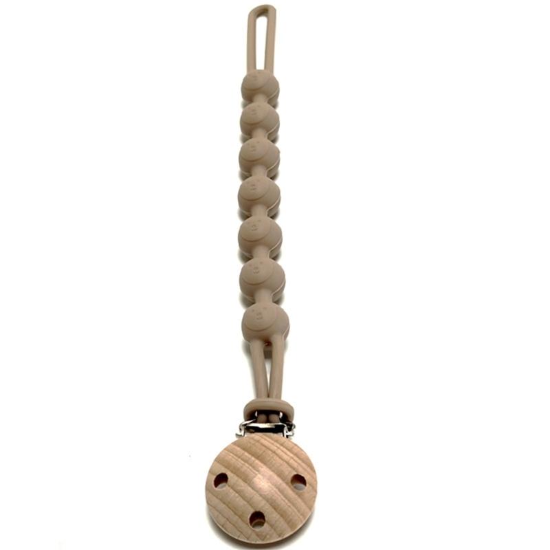 Pacifier Strap Baby Soother Chain Newborns Dummy Chain Baby Product Silicone Teether Pacifier Strap Pacifier Holder
