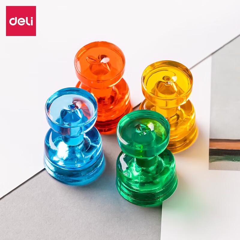 Deli 7821 Magnetic Thumbtacks for Whiteboards, 48 Count